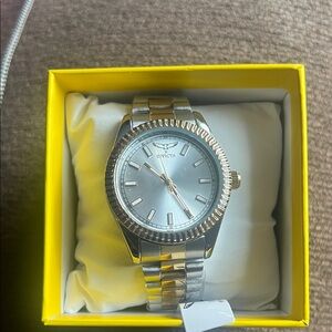 Invicta Silver and Gold Tone Watch